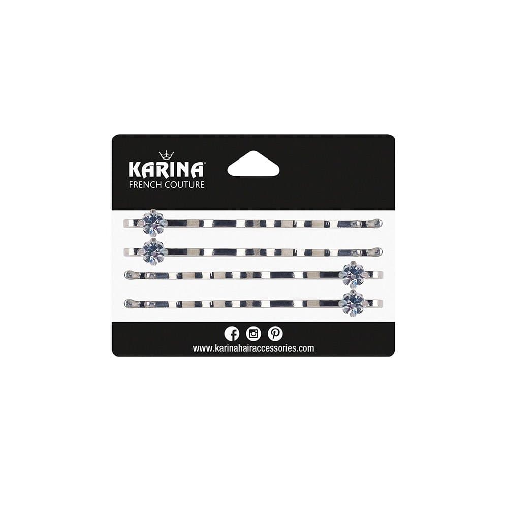 Karina Brilliance Bobby Pins, Silver