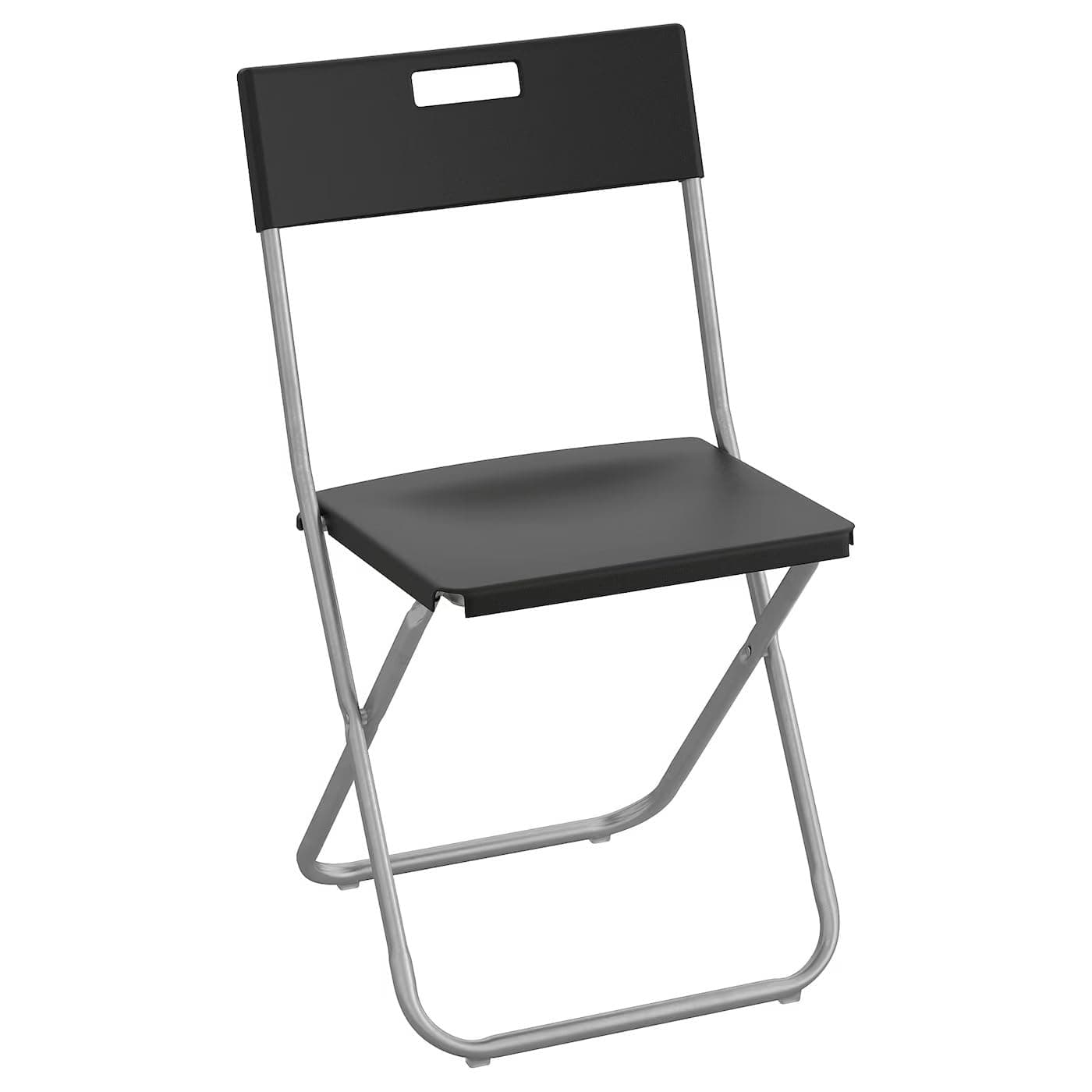 Ikea GUNDE Folding Chair in Black/White