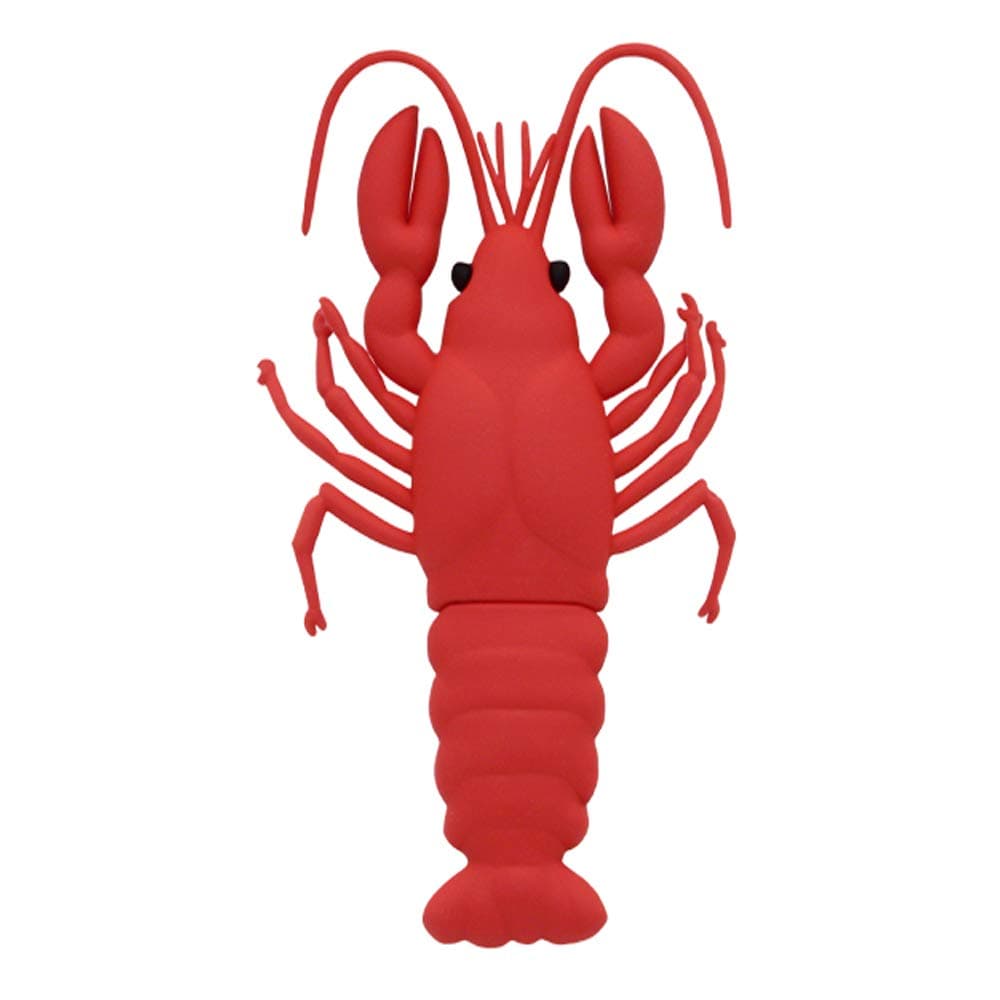 32GB USB 2.0 Flash Drive USB Memory Stick - Cartoon Thumb Drive Red Lobster Pen Drive - FEBNISCTE 3D Animal Shap Zip Drive