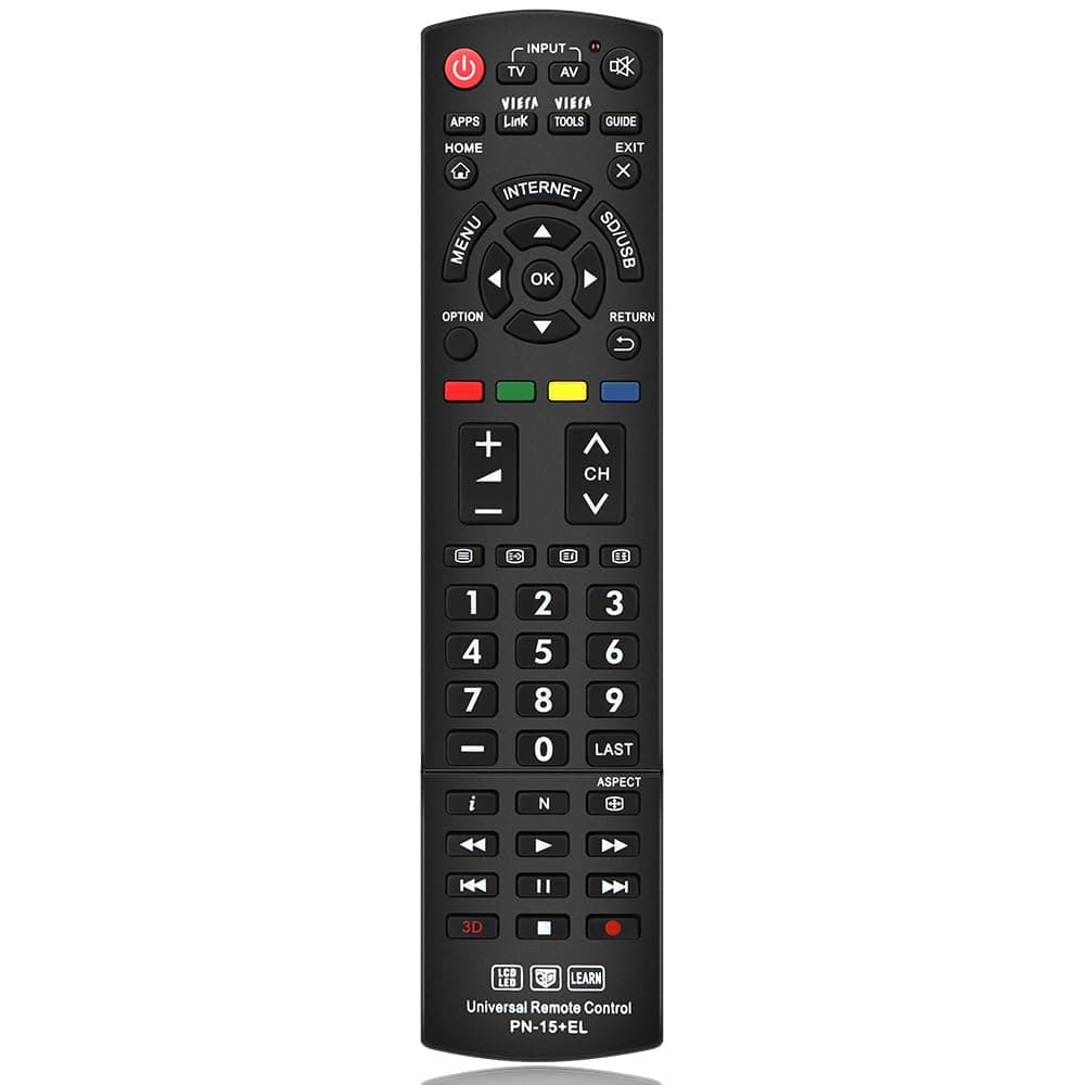 for Panasonic TV Remote Replacement, Compatible with All Panasonic LED/LCD/Viera Link/HDTV/ 3D Smart TVs