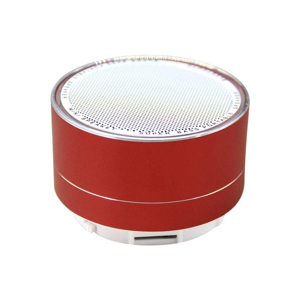 VeeDee Stereo Bluetooth Wireless Speaker Super Bass, Portable Bluetooth Speaker, Built-in MIC, Blue Tooth/LINE-in(aux)/TF(Micro SD Card),Support Smartphone,Computer(A10) (Red)