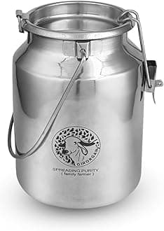 GirOrganic A2 Pure Ghee - 5 litre | 100% Gir Cow Ghee | Vedic Bilona Method | Grassfed, Cultured, Premium & Traditional Ghee | Immunity Booster | Gopal Ratna Award Winner 2023