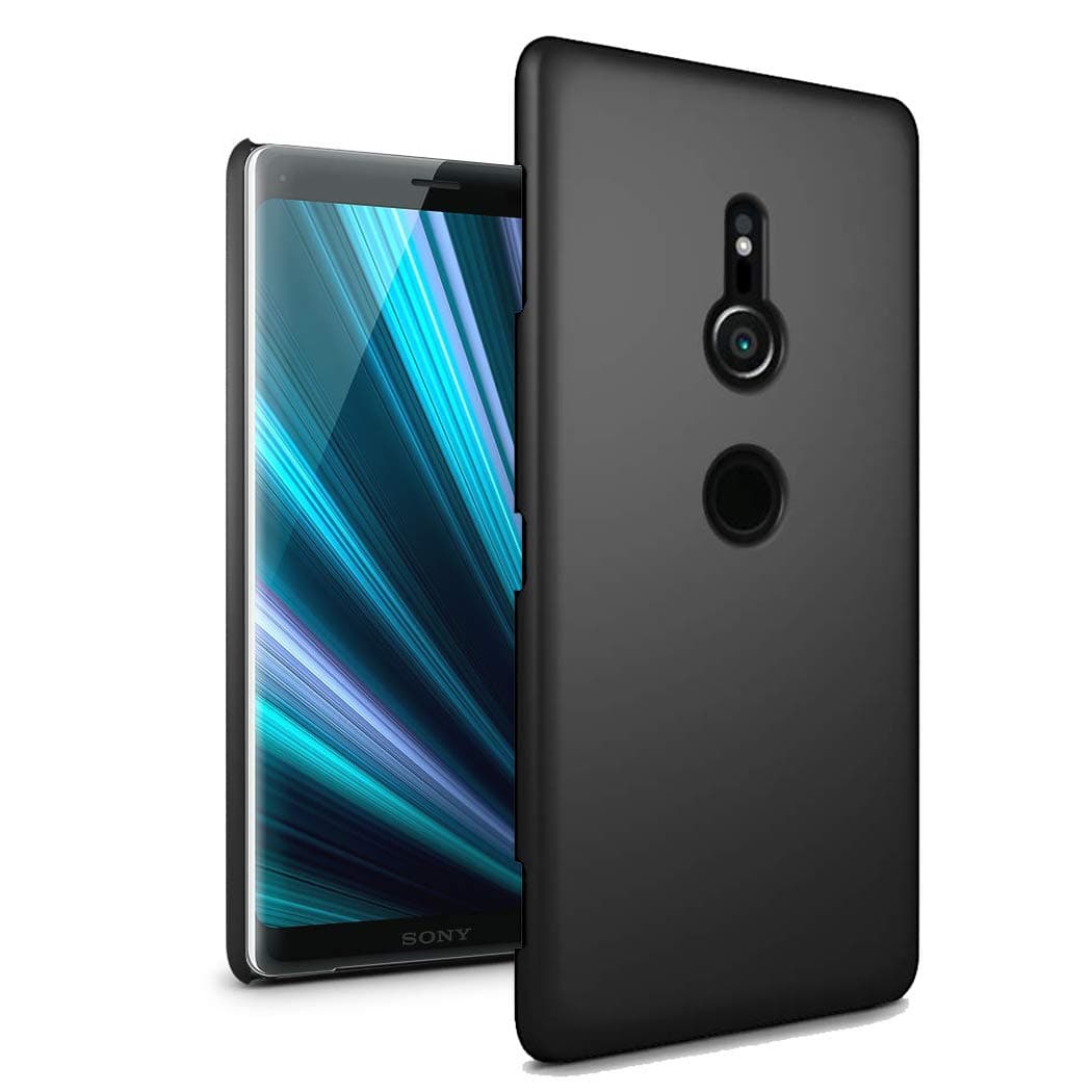 Sony Xperia XZ3 6.0" Case - Ultra Slim Thin Armour Hard Case - Matte Rubberized Cover For Sony Xperia XZ3 (Black)