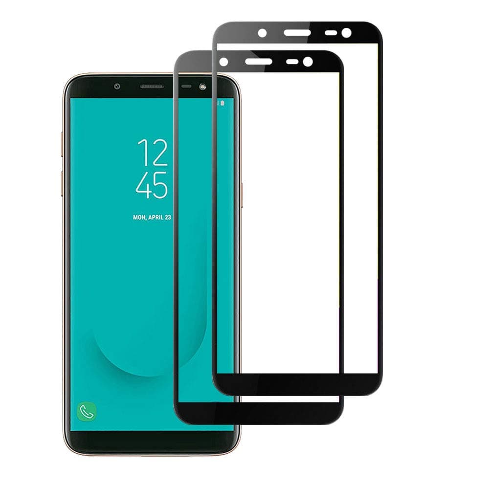 Widamin 2Pack, Screen Protector Suitable for Galaxy J6 2018, Full coverage Premium Tempered Glass, 9H Hardness, Crystal Clearity, Scratch Resistant, No Bubble, For Samsung Galaxy J6 2018