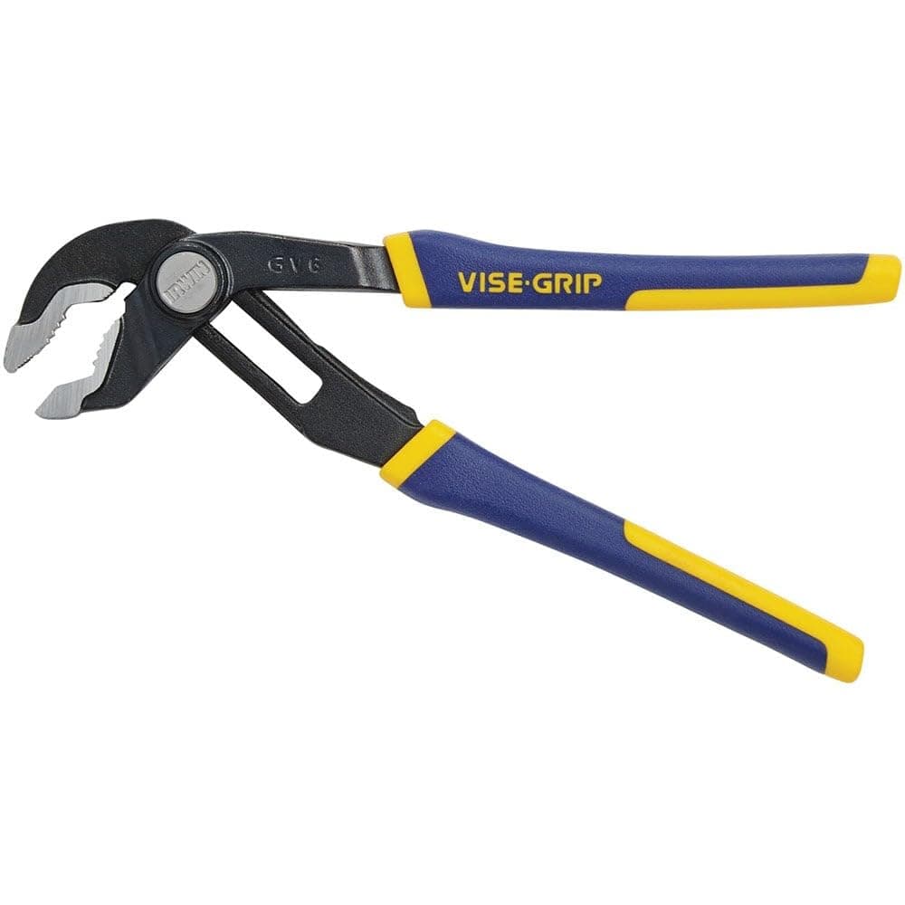 Tools Vise-Grip Tools GrooveLock Pliers, V-Jaw, 6-inch (4935351), Black, Blue Yellow, Silver
