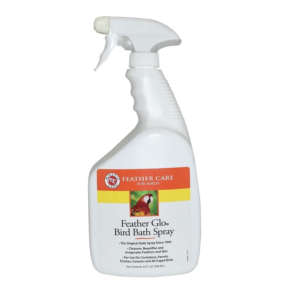 Miracle Care Feather Glo Bird Bath Spray, 32-Ounce