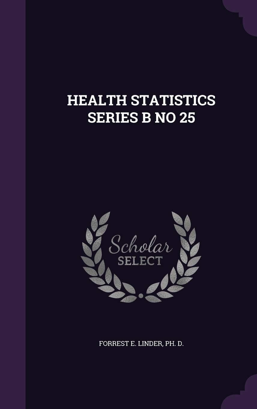 Health Statistics Series B No 25