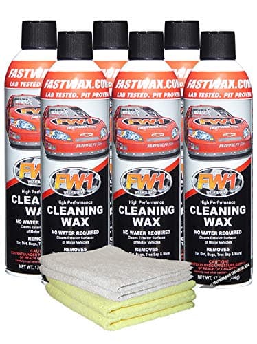FW1 6 Pack, A High Performance Car Wax Polish | Easy To Use Scratch-Free Waterless Car Wash Spray & Detail Cleaning Polish (17.5oz) | Spray Wax for Cars, Trucks, Motorcycles RVs and boats.