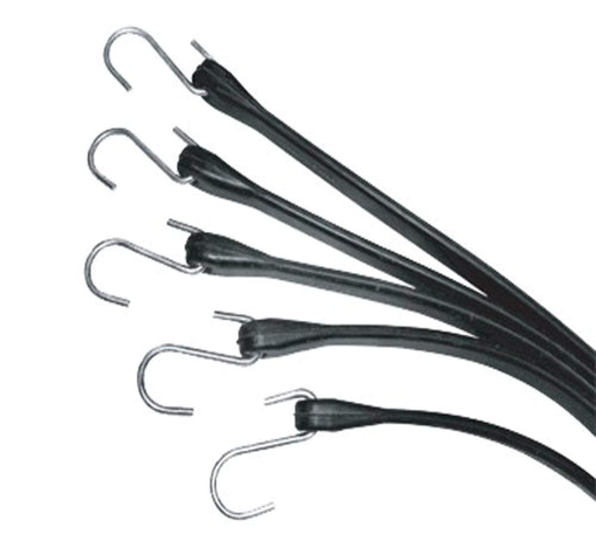Progrip717904 Multiple Size Natural Rubber Tarp Strap Assortment with S Hooks (Pack of 9)
