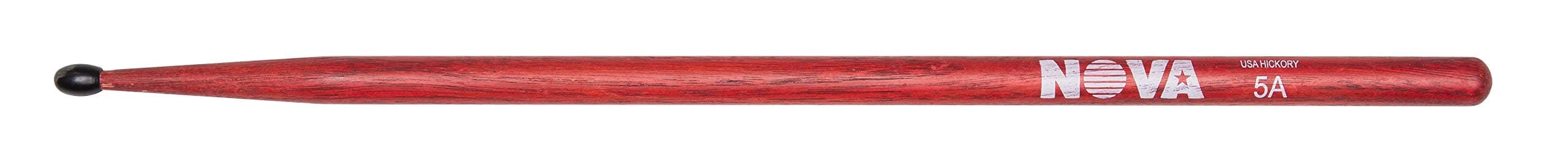 NOVA Drumsticks - 5AN - Nylon Tip - Red
