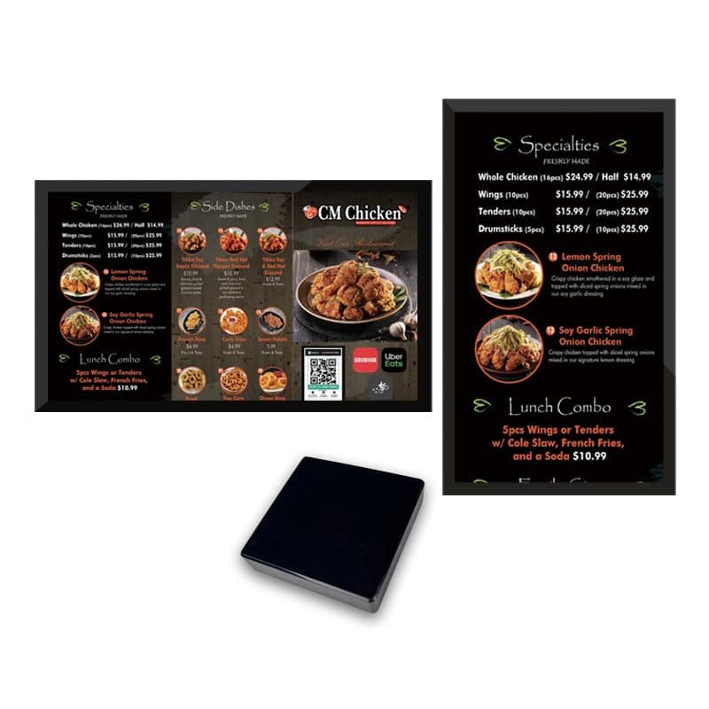 Digital Signage Player box 2+16G non-subscription CMS Advertising Media Player for TV Restaurant Menu Display box (YM06)