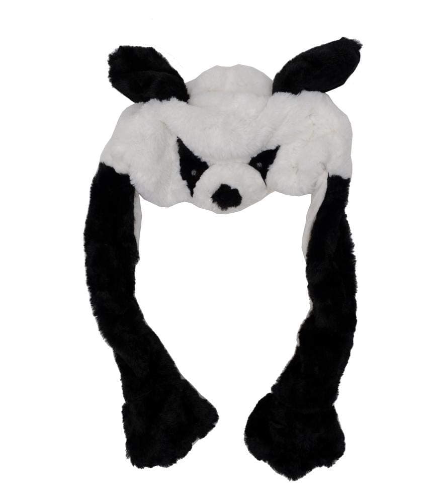 STORE 2508Magic Dancing Ears Cap. Plush Panda Hat Cap Animal Dancing Hat Ear Hats Can Move Airbag Magnet Cap Dance Plush Toy Gift. Black White