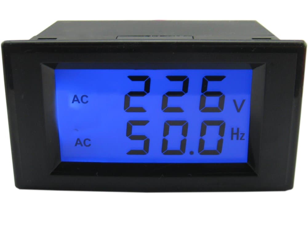 Voltage Frequency Meter, Yeeco AC 80-300V 45-65.0Hz LCD Display Digital AC Voltage Frequency Meter Frequency Counter Tester Gauge Monitor Panel
