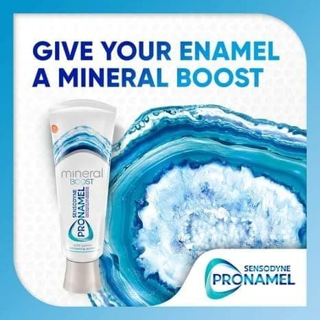 Sensodyne Pronamel Mineral Boost Enamel Toothpaste for Sensitive Teeth with Gentle Whitening Action - 2.7 Ounces (Pack of 3)