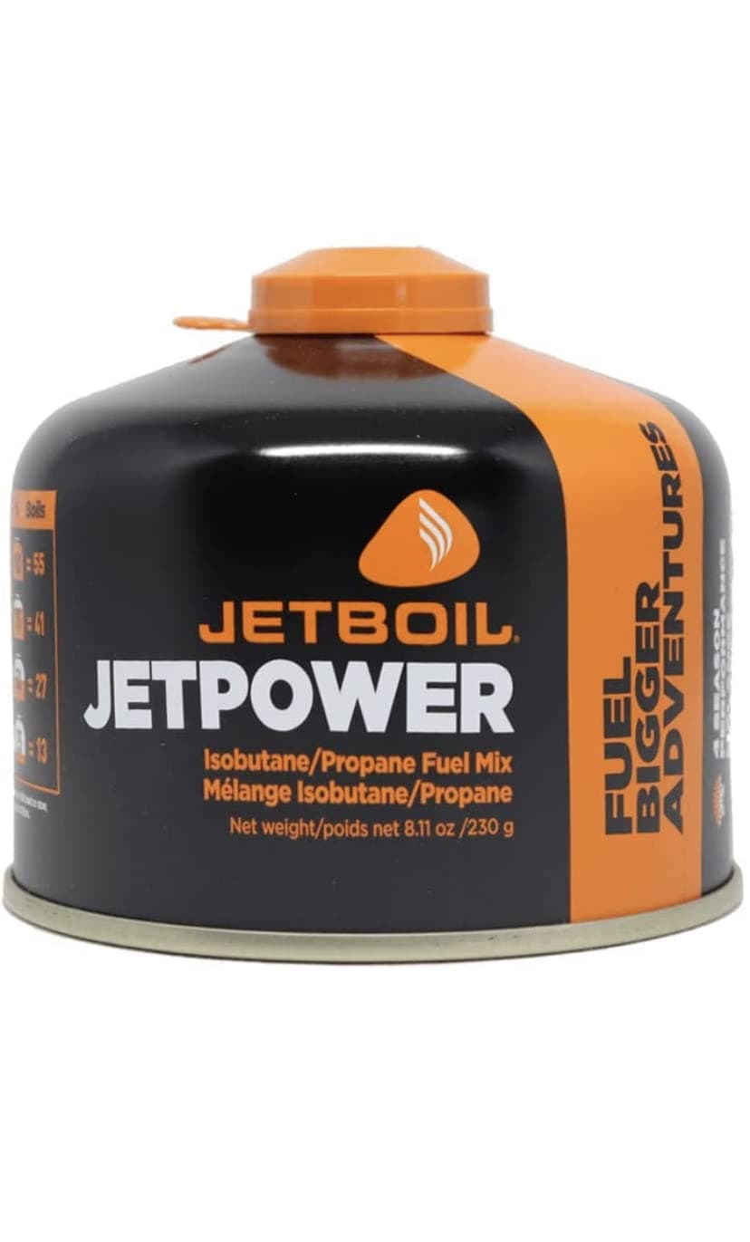 Jetboil Jetpower Fuel, 230 Grams (2 Pack) (2), Liquefied Petroleum Gas