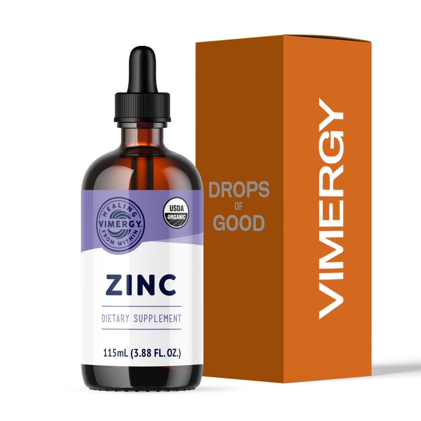 Vimergy USDA Organic Zinc (115 ml)