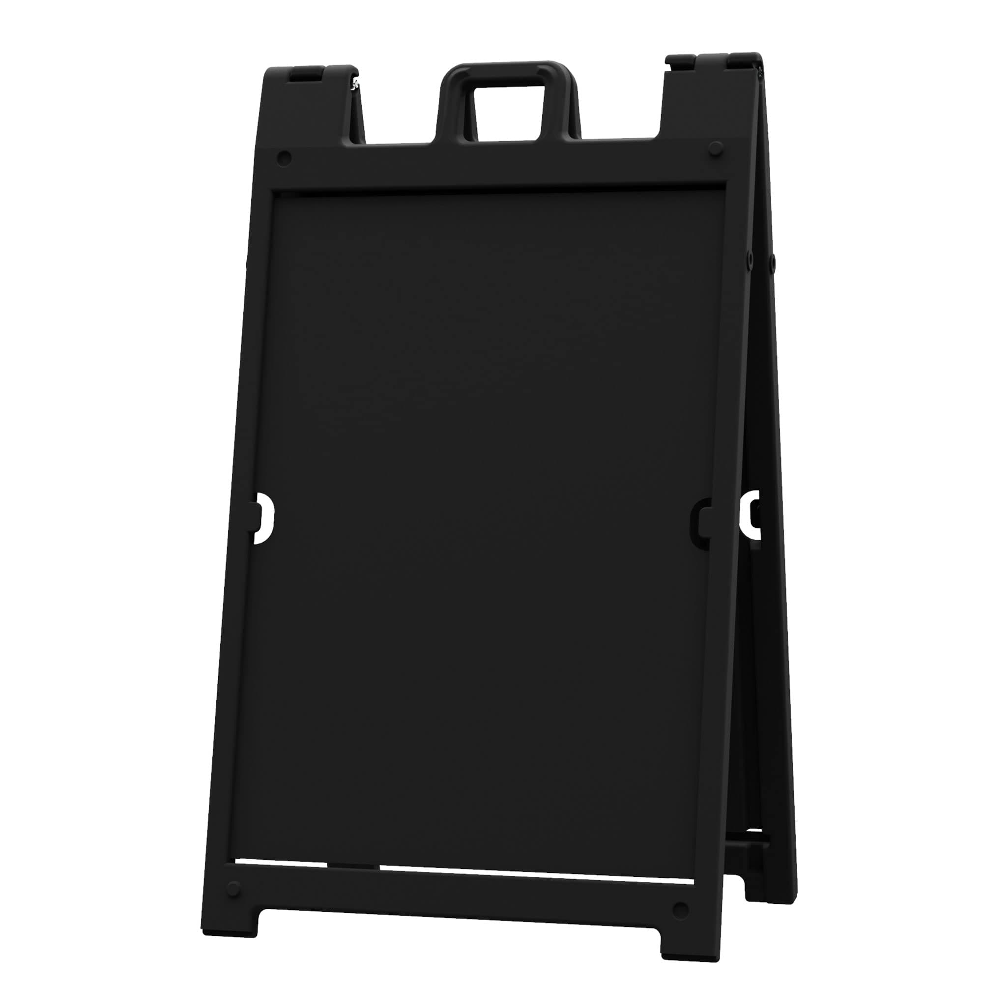 Deluxe Signicade A-Frame Sidewalk Curb Sign with Quick-Change System, Black by Plasticade