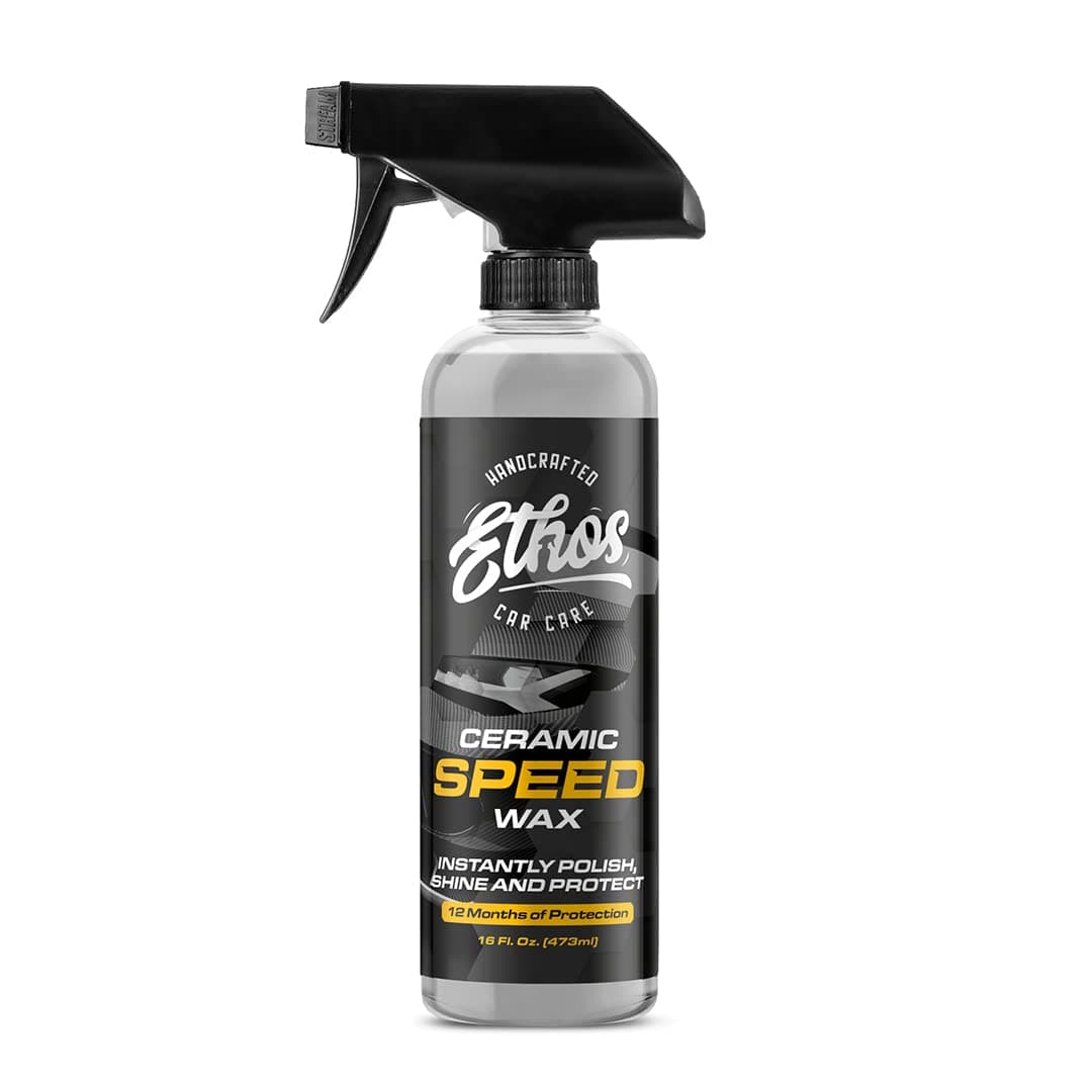 Ethos Ceramic Speed Wax 16 oz (473 ml) Ceramic Wax Spray, SiO2 Formulated, Ceramic Coating, 12 Month Lasting Coating, Handmade, Authentic Japanese Product