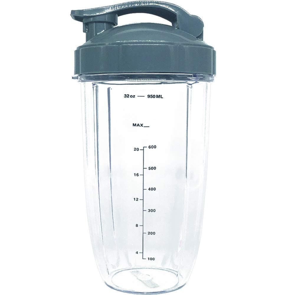 1pcs 32oz Colossal Replacement Cup with Flip Top to Go lid,Compatible with Nutri bullet Blender 600W&900W series(1)