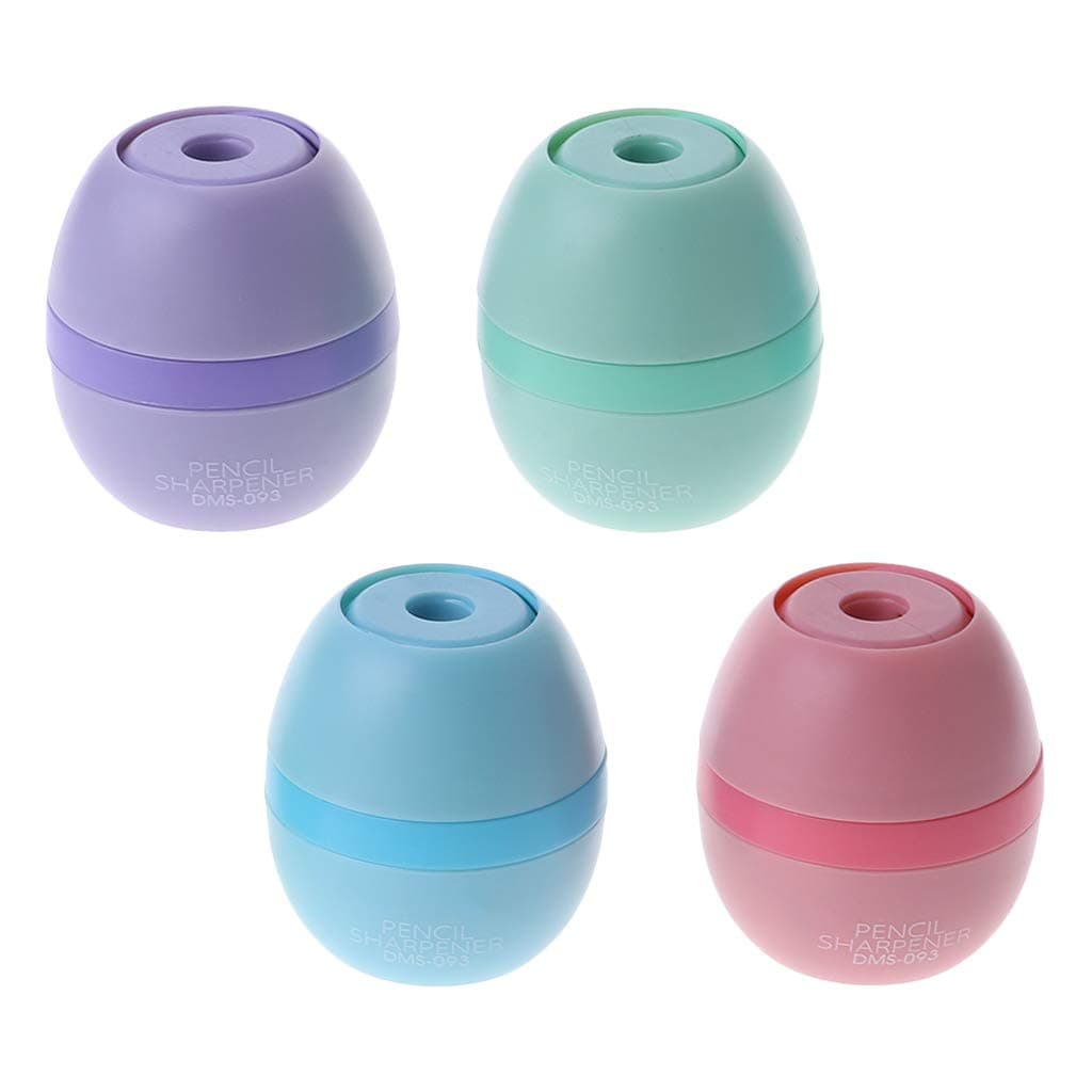 Yiwann 1 Pencil Sharpener, Kawaii Egg Design Pencil Sharpener School Office Supply Stationery Gift, School Gifts for Children