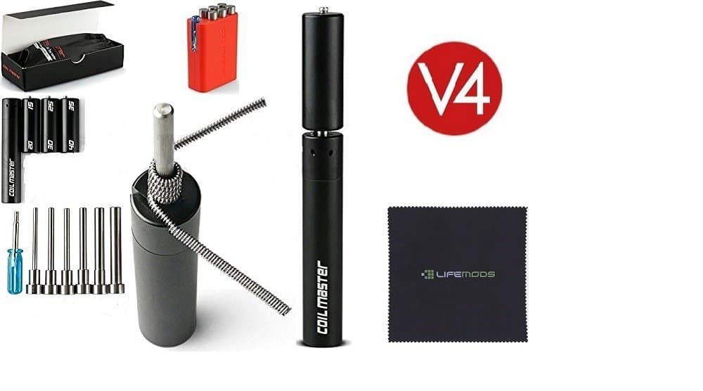 Coil Master V4 100% Authenitc 6-in-1 Coil Jig Kit Winding Tool for Jewelry and Other Crafts with Authenticity Scratch Code and Bonus Microfiber Cloth by LifeMods