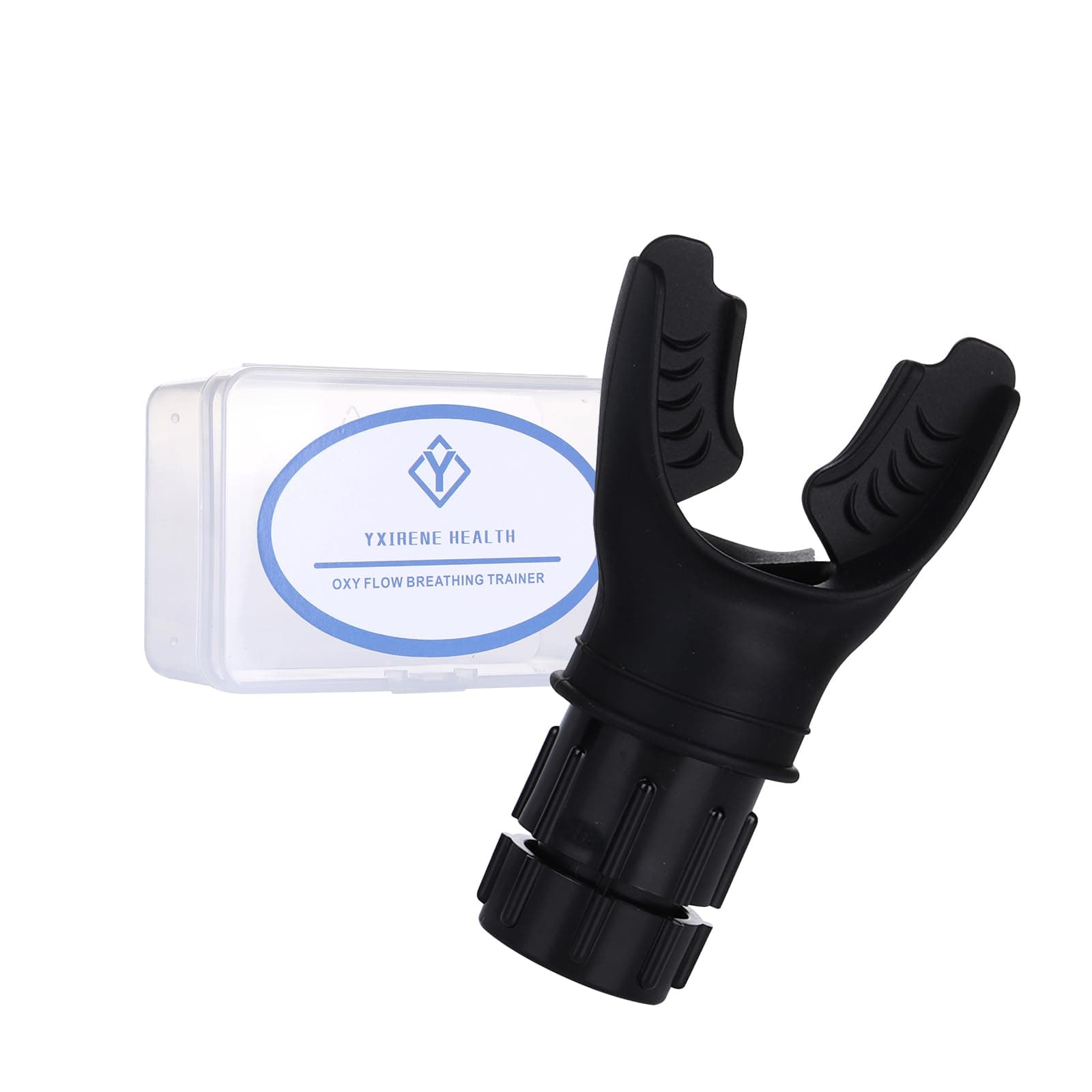 Respiratory Trainer | Compact Exercise Device with Adjustable Resistance | Improve Capacity | EnhanceMuscle Training | Pure Silicone | Easy to Clean