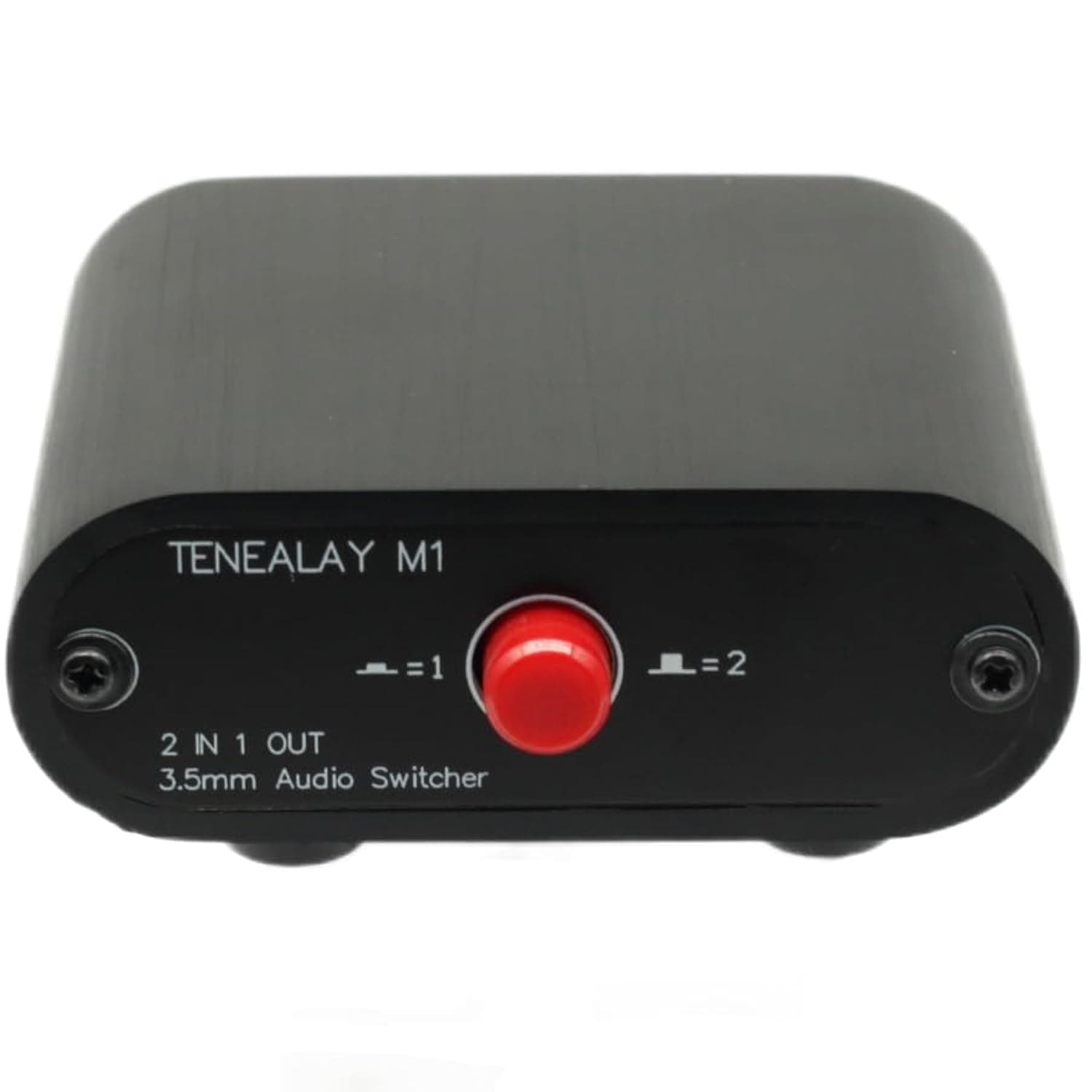 M1 2 in 1 Out 3.5mm Stereo Audio Switch aux switcher Speaker selector Splitter Box