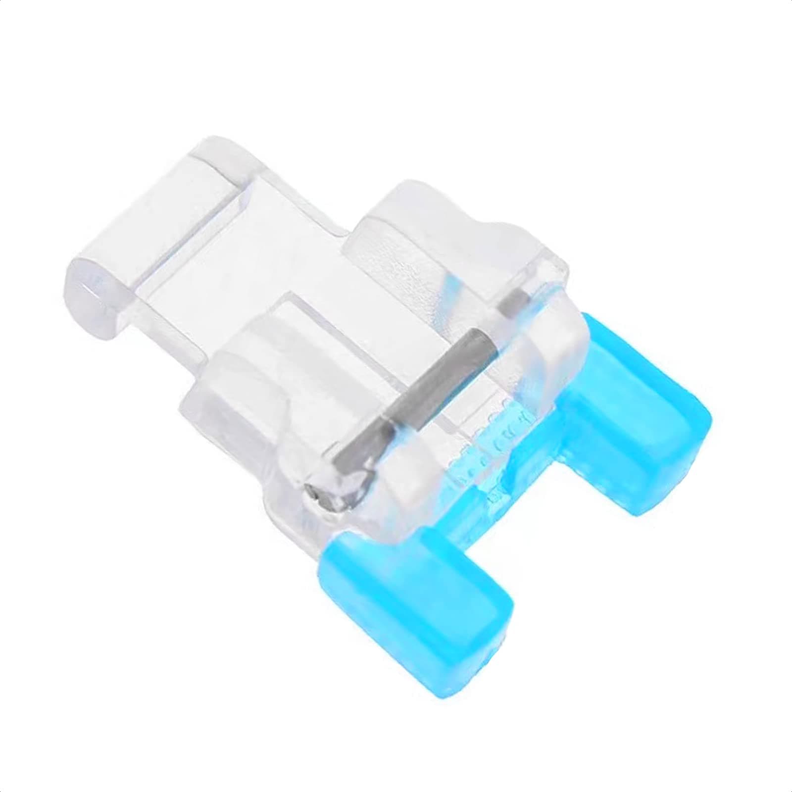 TISEKER Snap On Button Sew On Presser Foot for All Low Shank Snap-On Singer*, Brother, Babylock,New Home, Janome, Kenmore, Euro-Pro, White, Juki, Simplicity, Elna Sewing Machines