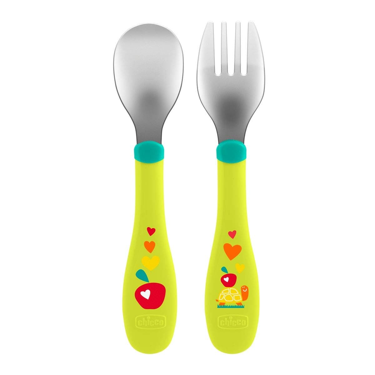 Chicco Metal Cutlery, Neutral (18m+)