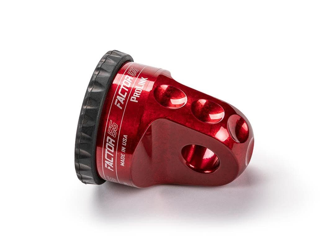 Factor 55 00015-01 Prolink Original Shackle Mount Replaces Winch Hook with a Stronger Shackle D-Ring Mount Max Load Rating 16,000 lb Ideal for 4x4 Off Road Adventures - Red.