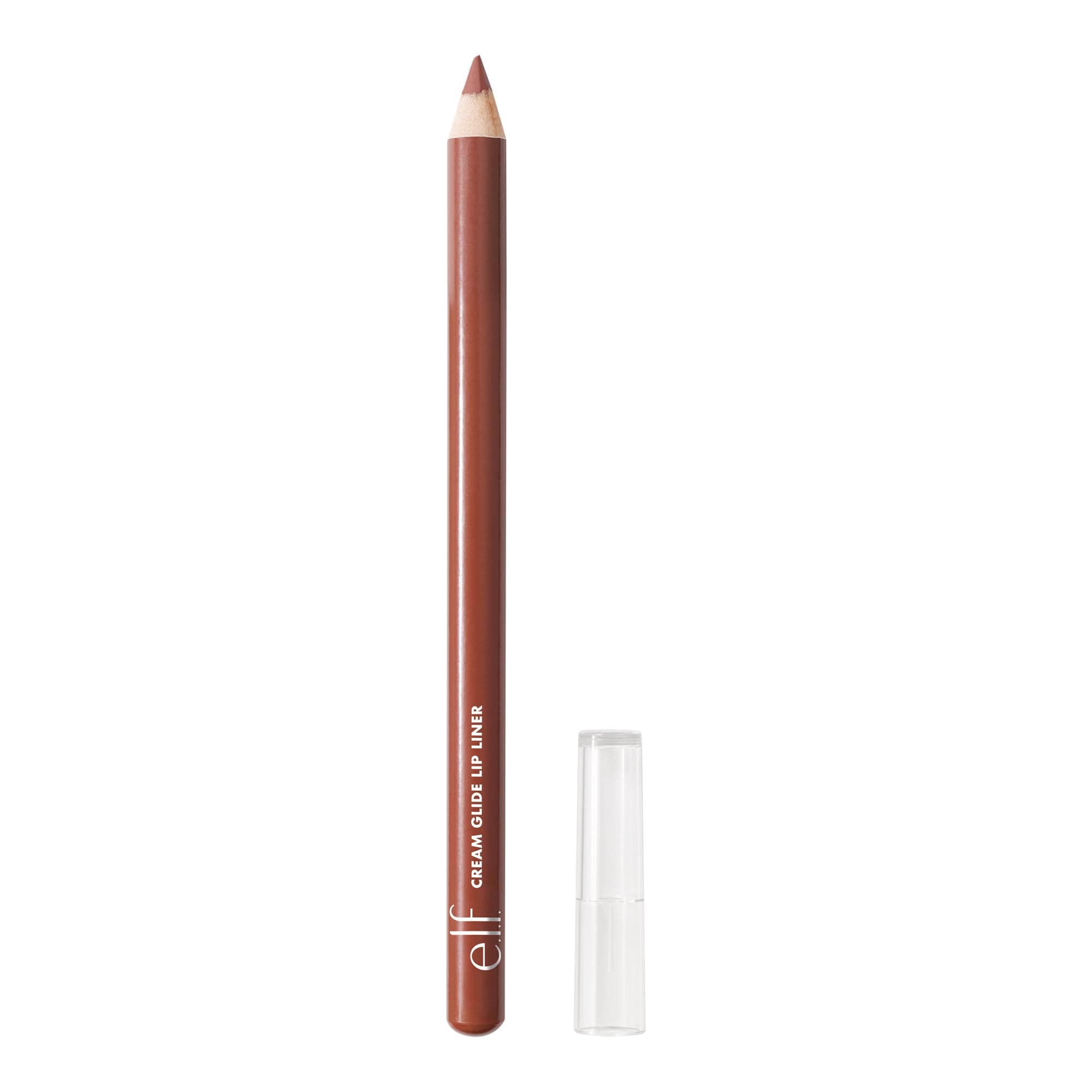 e.l.f. Cream Glide Lip Liner, Lip Shaping & Modeling, Highly Pigmented Pen, Semi-Matte Finish, Vegan & Cruelty Free, Mauve Aside