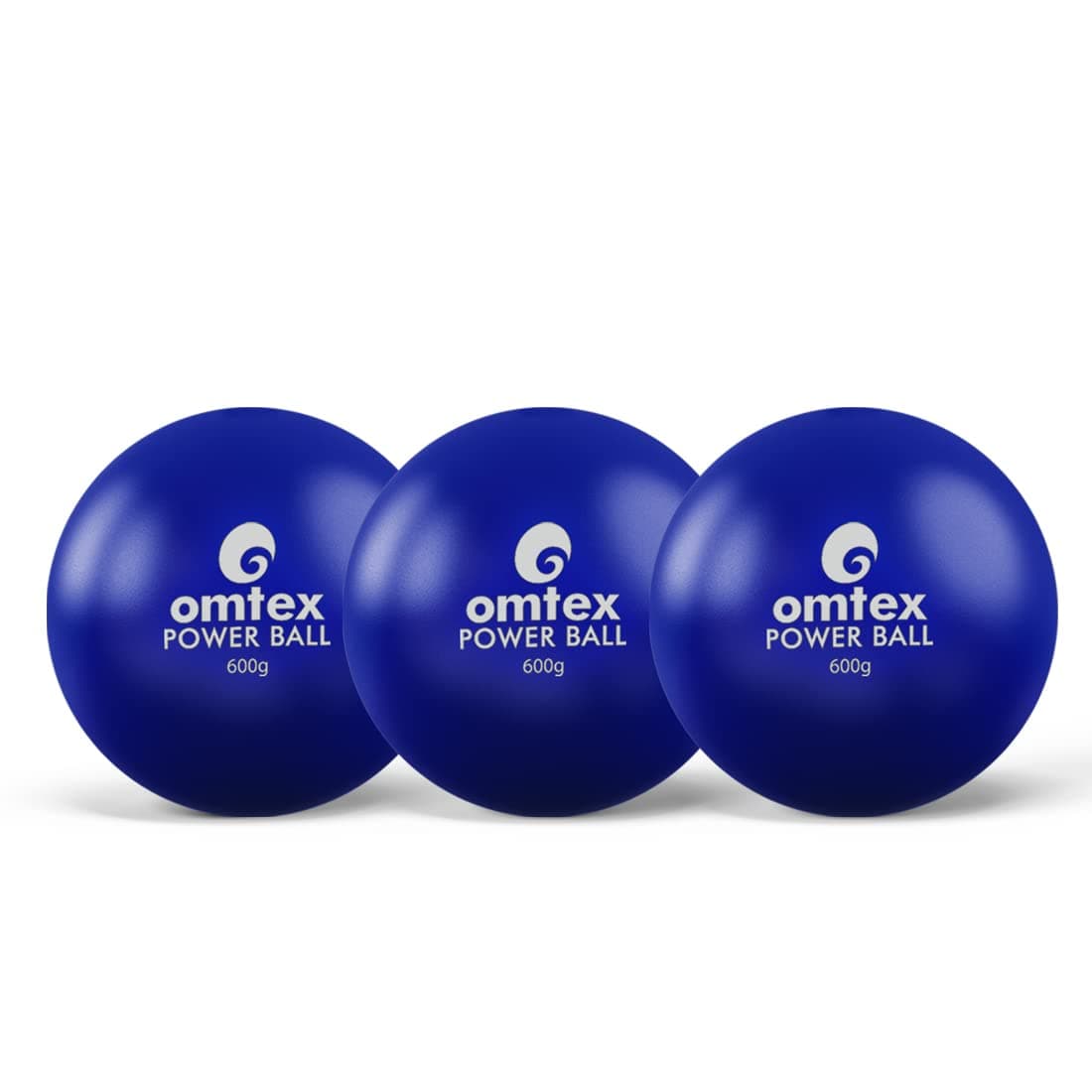 omtex Weighted Balls for Power Hitting, Batting and Pitching Training Suitable for Teenager & Athlete, Build Strength and Muscle, Improve Technique and Form (Blue Pack of 3)
