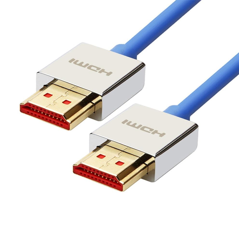 uptab HDMI 2.0a Slim Cable 10 FT - UHD 4K@60Hz with HDR - Ultra High Speed 18Gbps - Ethernet & Audio Return - Video 4K@60Hz 1080p 3D - Compatible with Xbox X, PlayStation Pro, Apple TV 4K