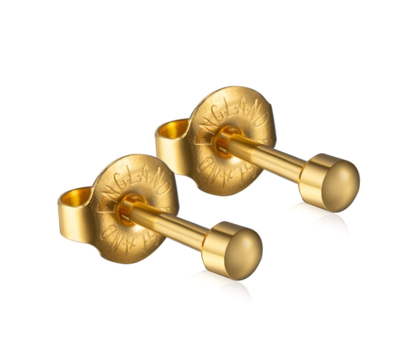 Official Caflon Blu Ear Piecing Ball Studs Gold Mini Ball