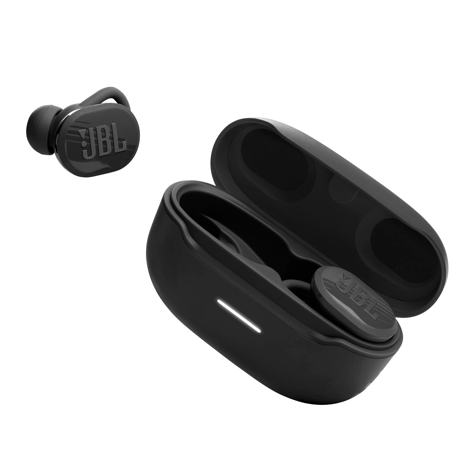 Endurance Race 2, True Wireless Bluetooth Earbuds, 48 Hour Battery Life, IP68 Waterproof and Dustproof, Noise Cancelling, JBL Pure Bass Sound, Smart Ambient Technology, Sports Mode, Black