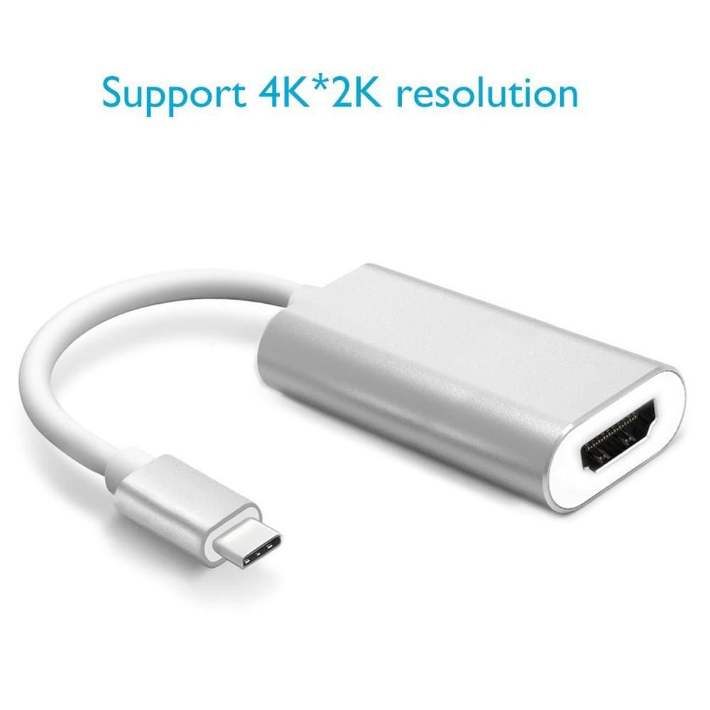 USB C to HDMI Adapter, Darrent USB 3.1 Type C to HDMI Adapter 4K (Thunderbolt 3 Compatible) for Galaxy S8/S8 Plus/Note 8, MacBook, MacBook Pro, iMac, Chromebook Pixel, Dell XPS 15 and More