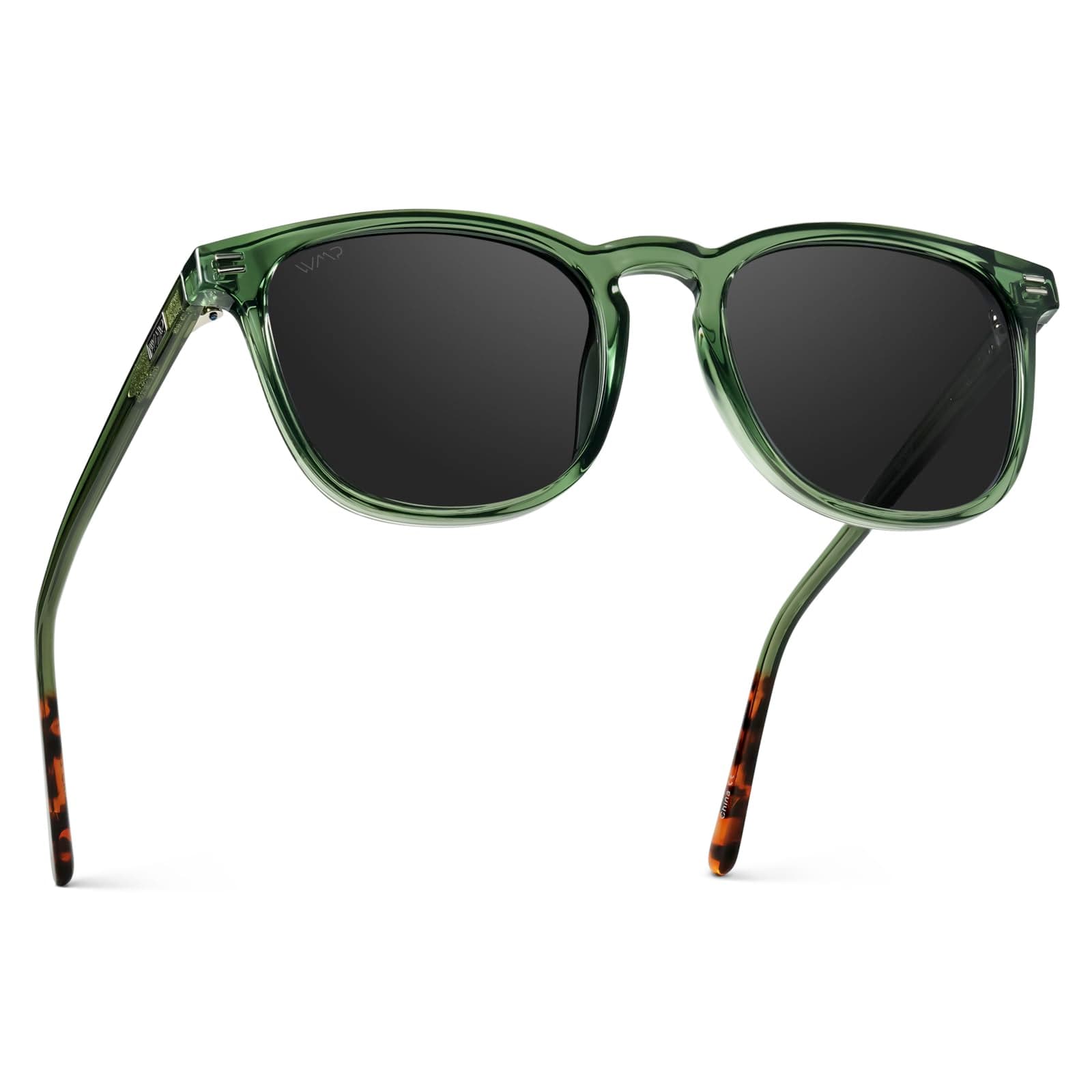 WMP Eyewear - Men's Polarized Modern Rounded Square Sunglasses