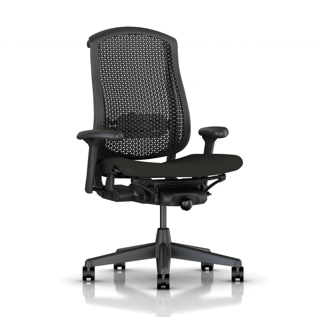 Herman Miller Celle Chair - Adjustable Lumbar Support Seat Height Depth Adaptive Armrest Tilt Tension - Repackaged Ergonomic Office Chair