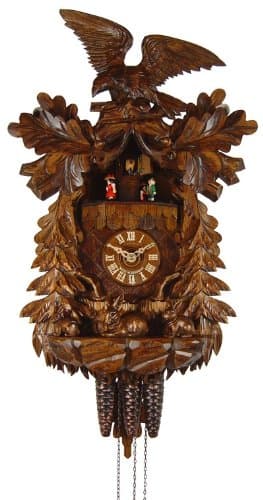 August Schwer Cuckoo Clock Eagle, Rabbit Family 4.6511.01.P