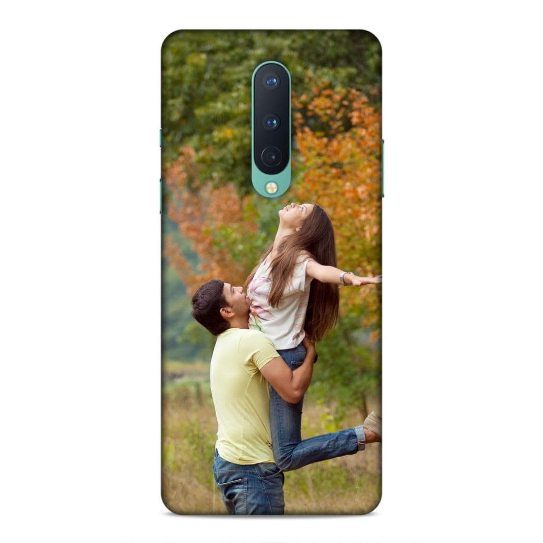 Expromium Customised Mobile Back Case for Oneplus 8 (Own Photo with Frame, Name, Text, Font, Color), 3D Printed Hard Mobile Back Cover for Oneplus 8