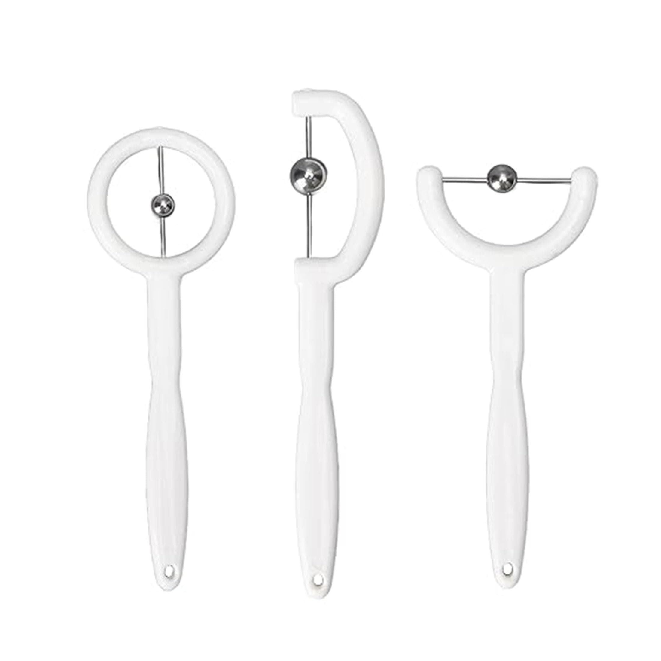 3pcs Kids Tongue Tip Lateralization Elevation Tools Tongue Tip Exercise Set Oral Muscle Training Tool Autism Speech Therapy Tools (White)