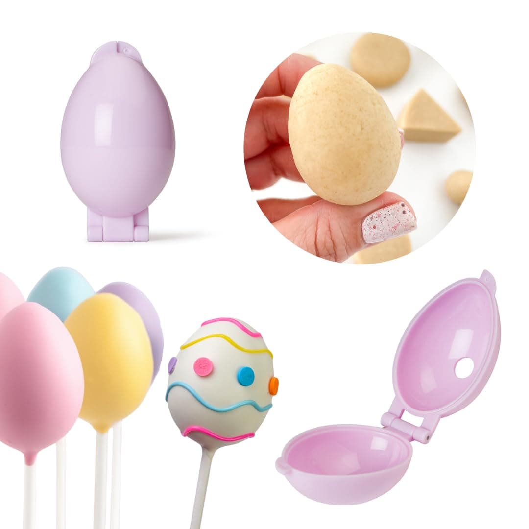The Original My Little Cakepop Pro Cake Pop Mold since 2010. Egg Shaped. Injection Molded with ABS Food Grade BPA Free Plastic. Hygienic and strong. Use for Cake Pops, Play Dough, Soap, and More.