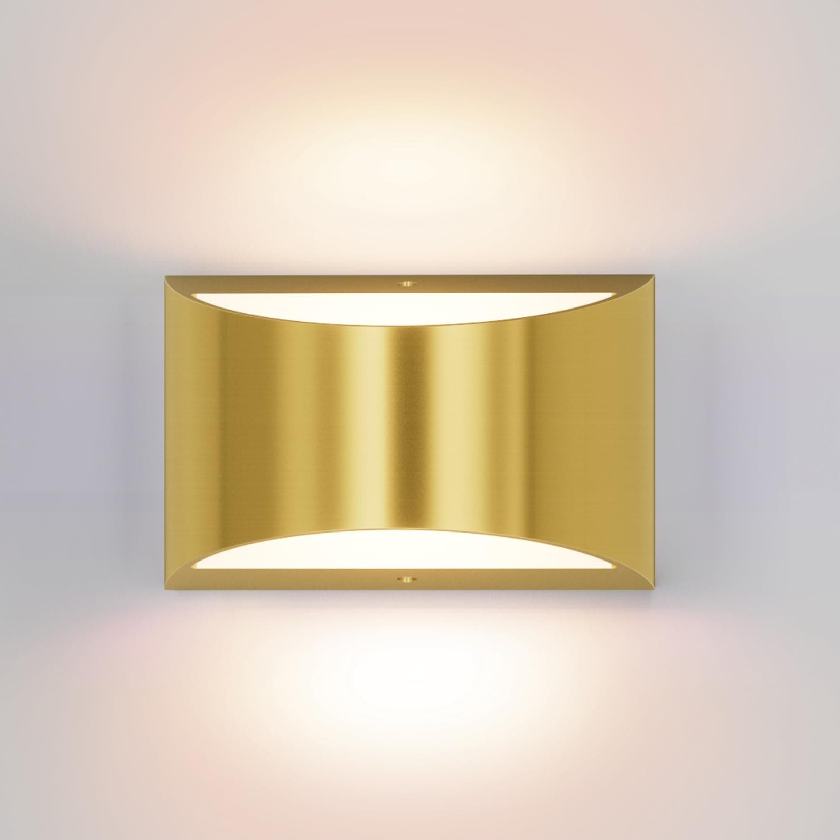 Aipsun Brushed Brass Wall Sconce Indoor Wall Lights Hardwired 1 Pack Up and Down Wall Mount Light for Living Room Bedroom Hallway Corridor Conservatory Warm White 3000K(with G9 Bulbs)