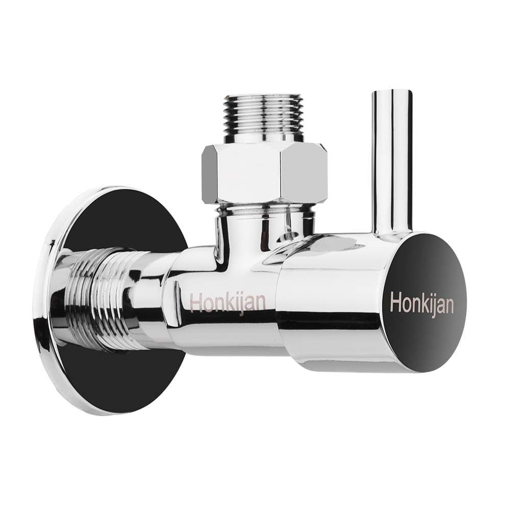 1/4 Turn Angle Valve Environmental Protection Copper Thickening 1/2 Inch Turn 3/8 Inch Chrome with Shut Off Angle Stop Valve
