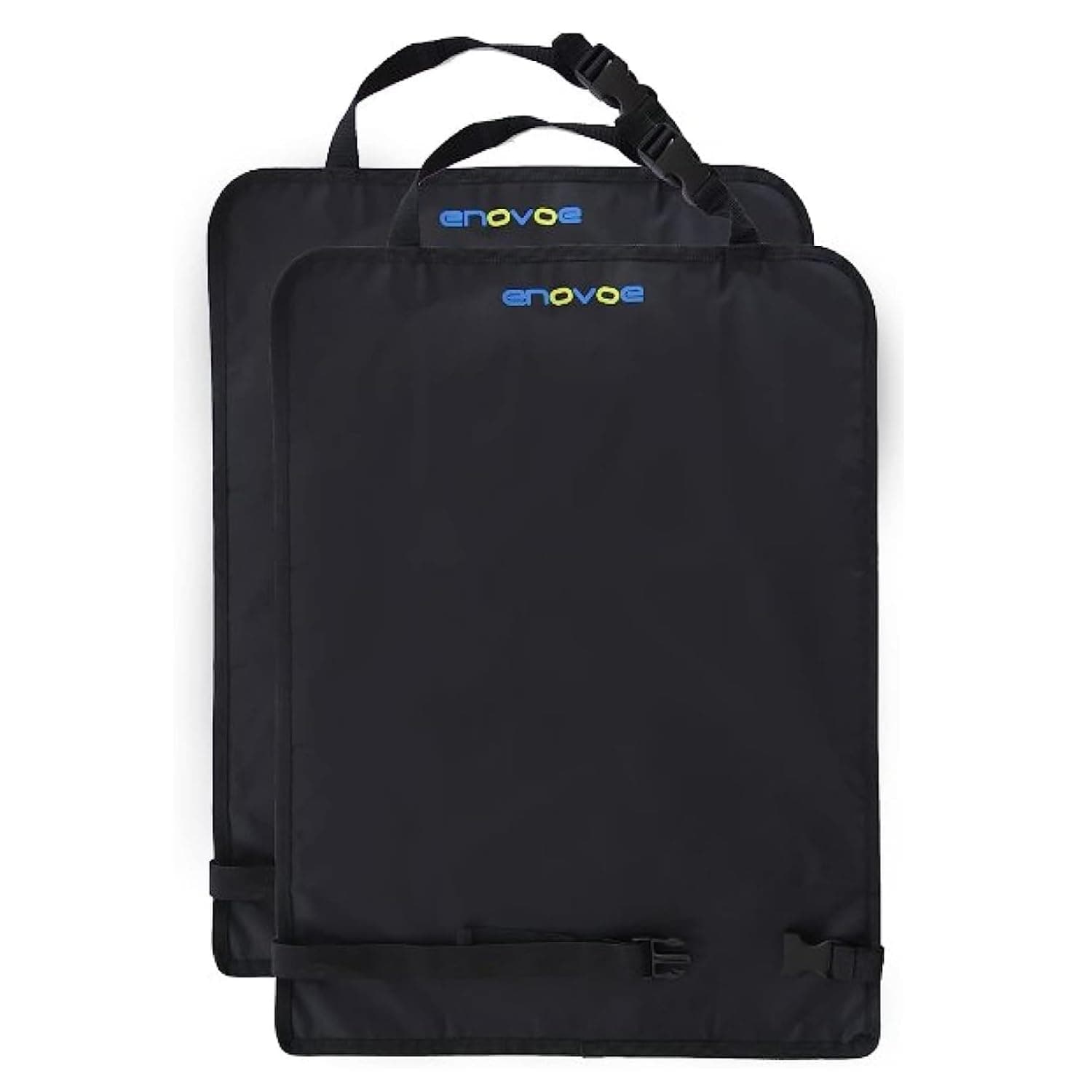 Enovoe Kick Mats Back Seat Protector for Kids - 2 Pack - Premium Quality Car Seat Back Cover Offers Waterproof Protection of Your Upholstery from Mud and Scratches - Backseats Kick Protector for Child