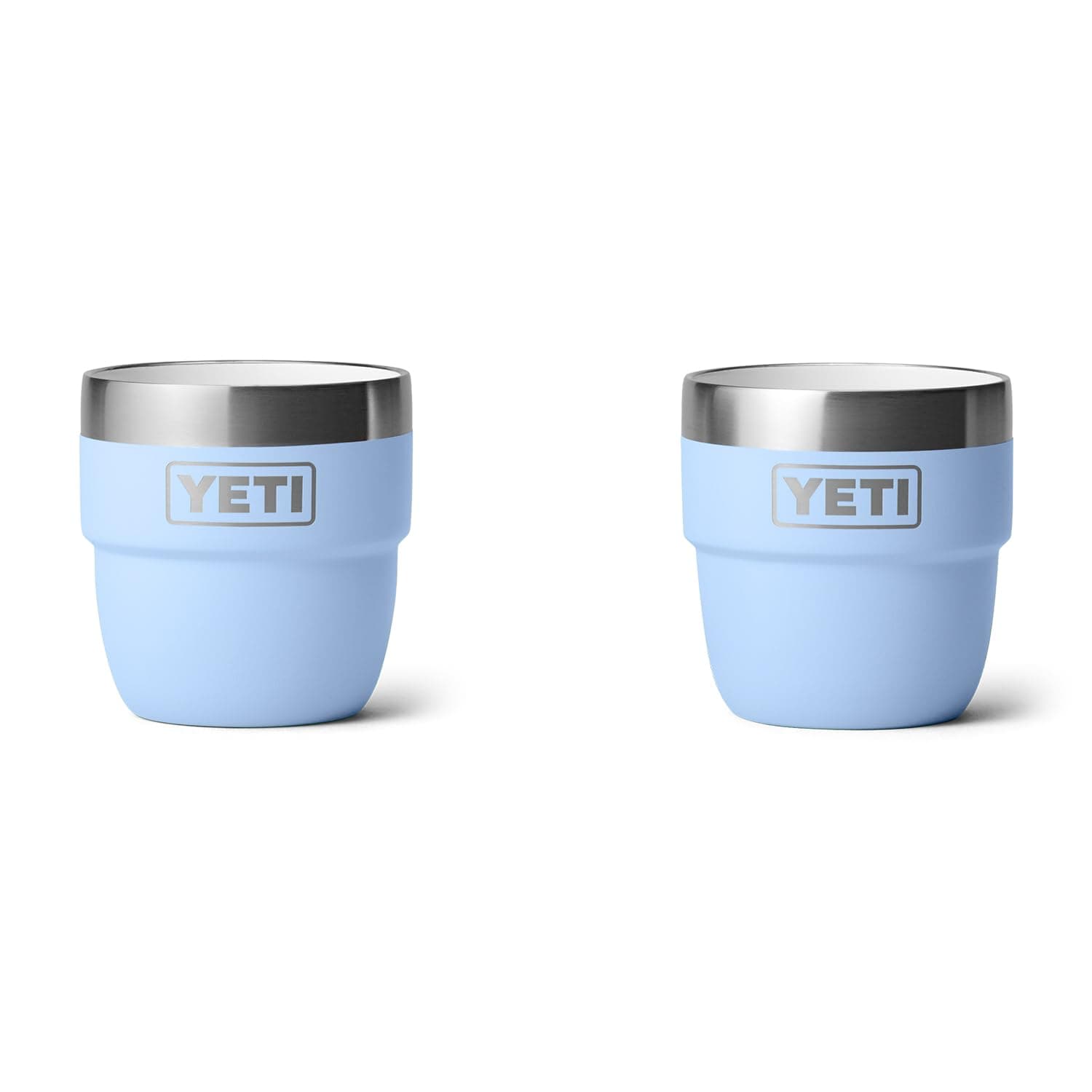 YETI Rambler 4 oz Stackable Cup, Stainless Steel, Vacuum Insulated Espresso/Coffee Cup, 2 Pack