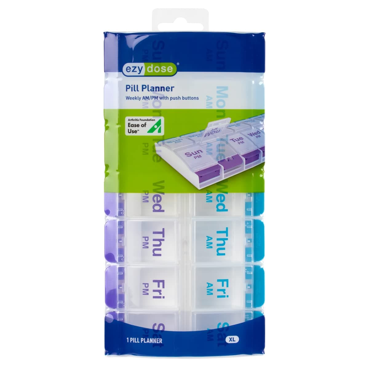 Drive Medical 350lb Folding Steel Commode Chair Bundle with Ezy Dose 7-Day AM/PM Push Button Pill Planner