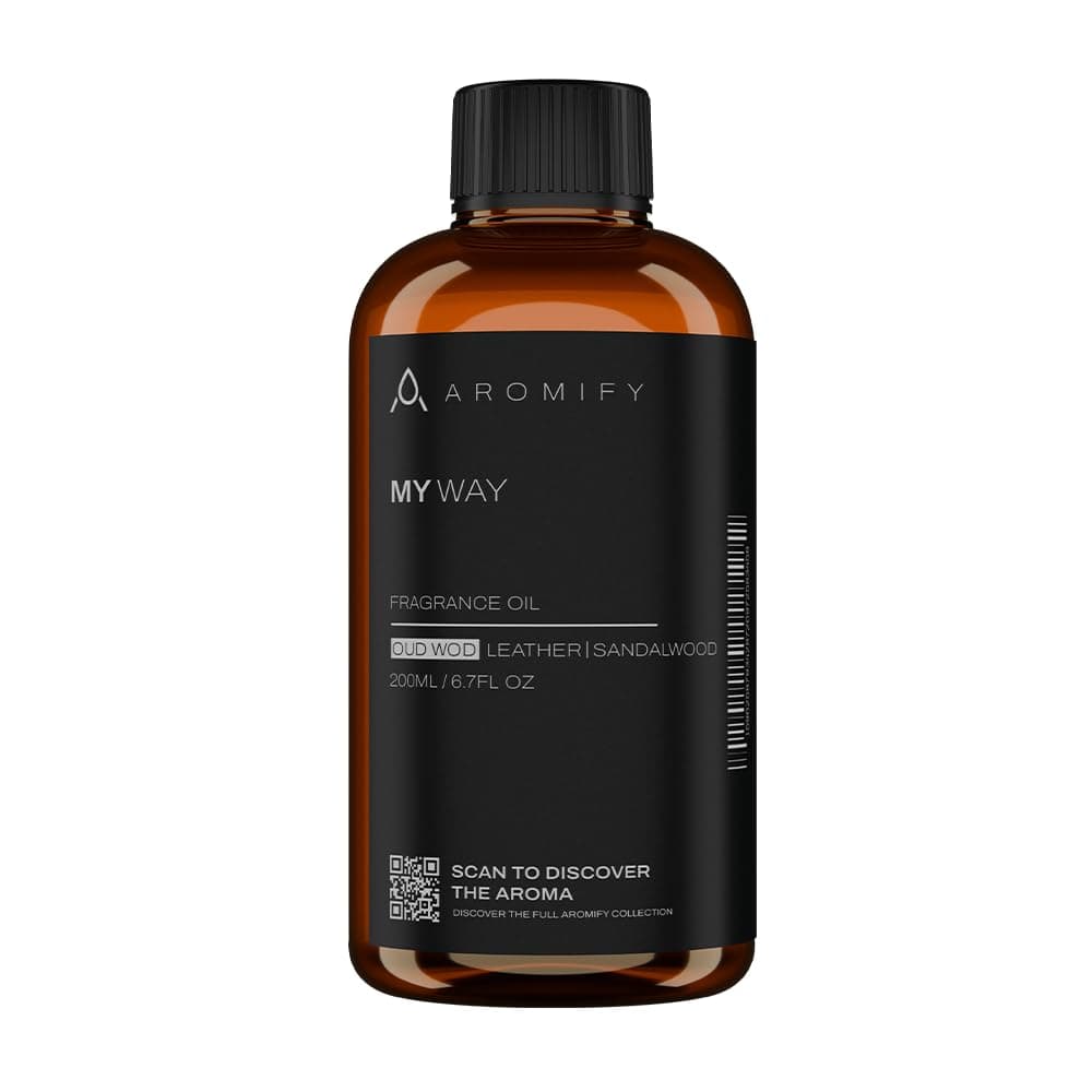 My Way Diffuser Oil, Inspired by 1 Hotel Miami Beach, 6.7 FL Oz, 200 mL Hotel Scent Diffuser Oil, My Way Aromatherapy Blend of Essential Oils for Home & Office, Leather & Sandalwood Scent.