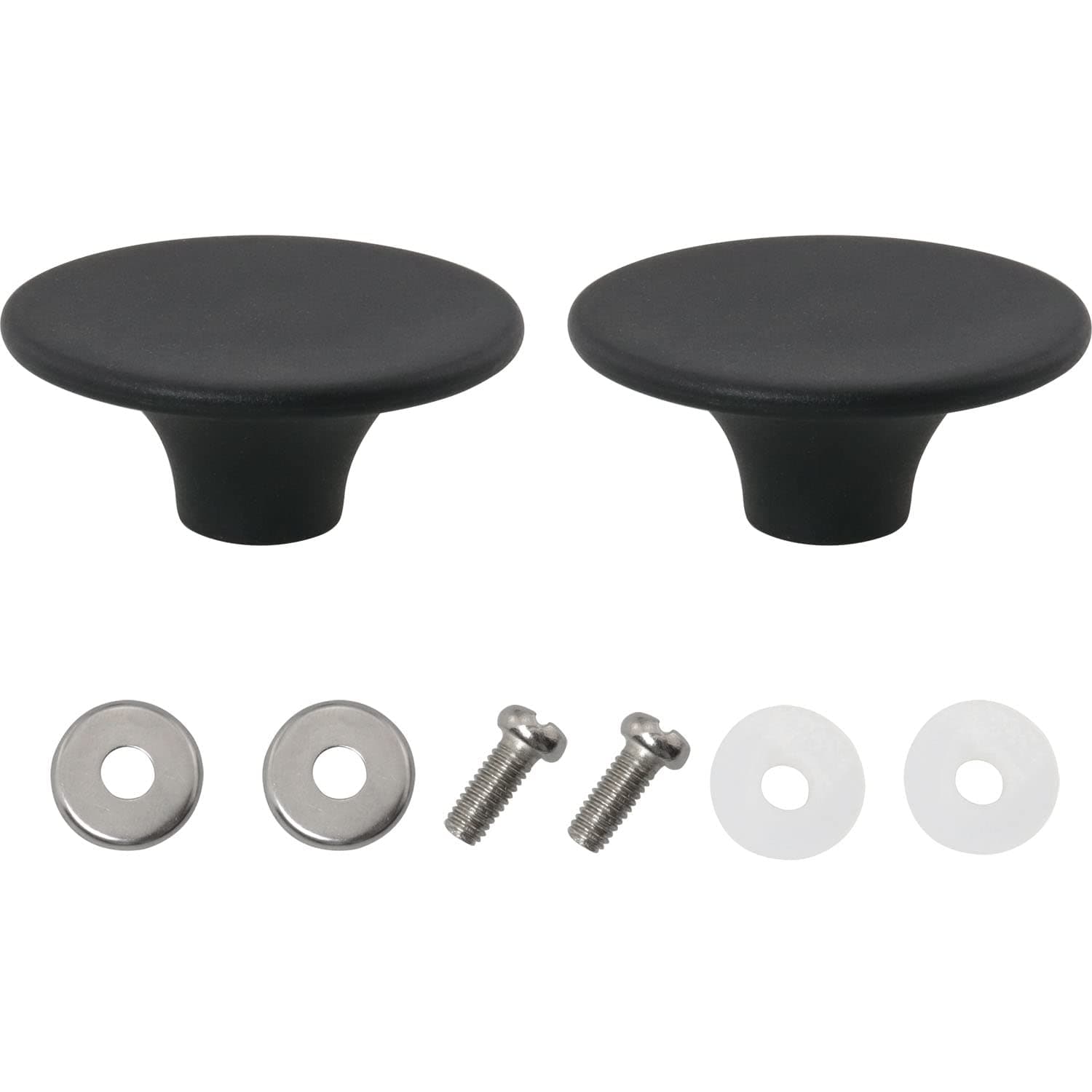 2pcs Dutch Oven Knob Bakelite Pot Lid Replacement Knob, Black