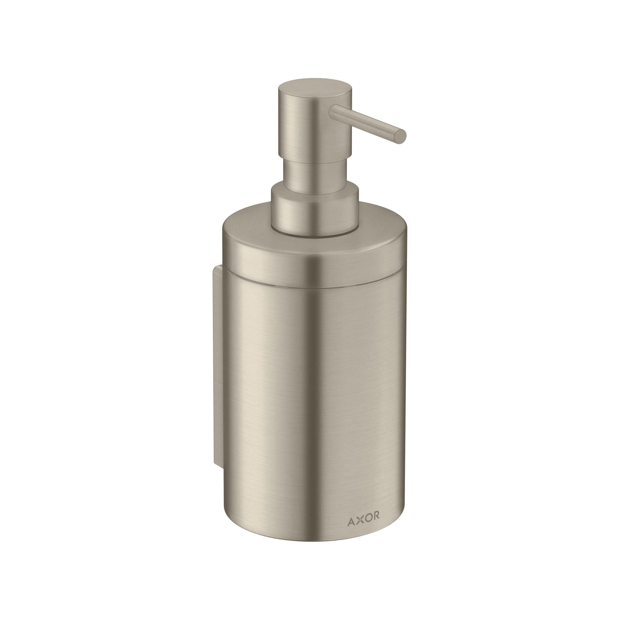 AXOR Universal Circular Modern Bath and Kitchen Sink Soap dispenser in Brushed Nickel, 42810820